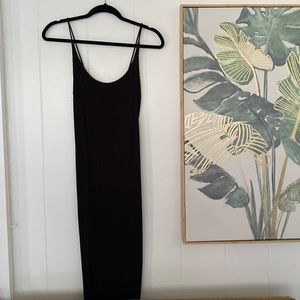 H&M basics midi ribbed dress
